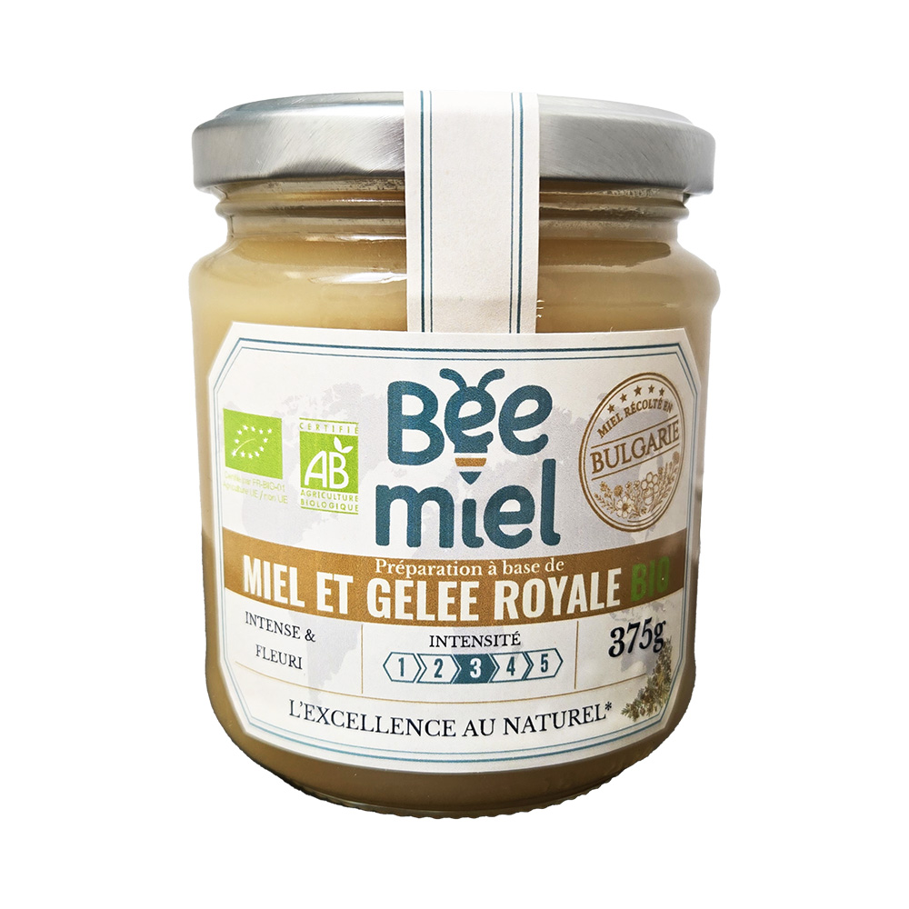 Préparation de miel et gelée royale bio